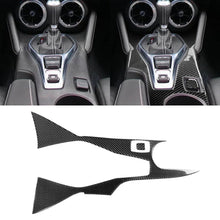 2 in 1 Car Carbon Fiber Central Control Gear Outer Frame Decorative Sticker for Chevrolet Camaro 2017-2019, Central Control Gear Outer Frame