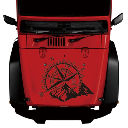 Car Styling Mountain Compass PVC Sticker Auto Decorative Sticker, D-813
