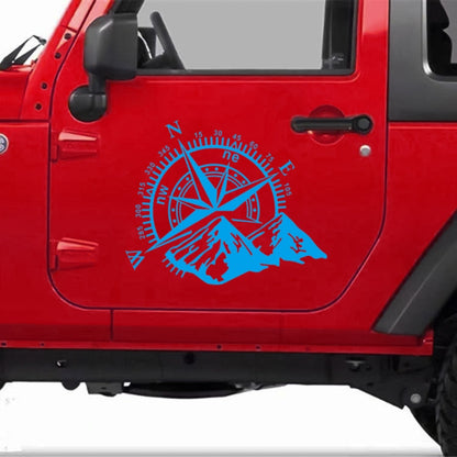 Car Styling Mountain Compass PVC Sticker Auto Decorative Sticker, D-813