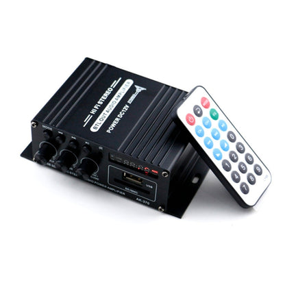 AK370 12V Household / Car Bluetooth HIFI Amplifier Audio with Remote Control , AK370