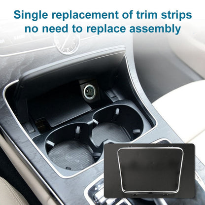 2056830900 Car Cup Holder Electroplating Trim Decorative Frame for Mercedes-Benz C Class W205, Cup Holder Electroplating Decorative Frame