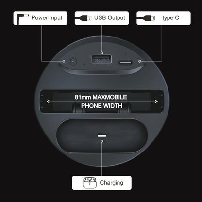 X13A 4 in 1 Car QI Standard Charging Cup Wireless Fast Charger, X13A