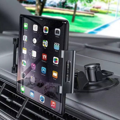 Car Dashboard Tablet Holder PVC Suction Cup Windshield Bracket + Tray, PVC Suction Cup + Tray
