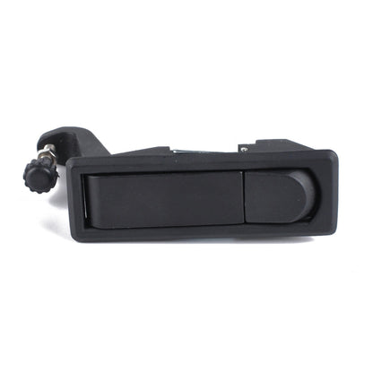 Black Zinc Alloy Adjustable Lever Hand Operated Compression Latch with Raised Trigger for RV / Trailer, Non-Locking, Black