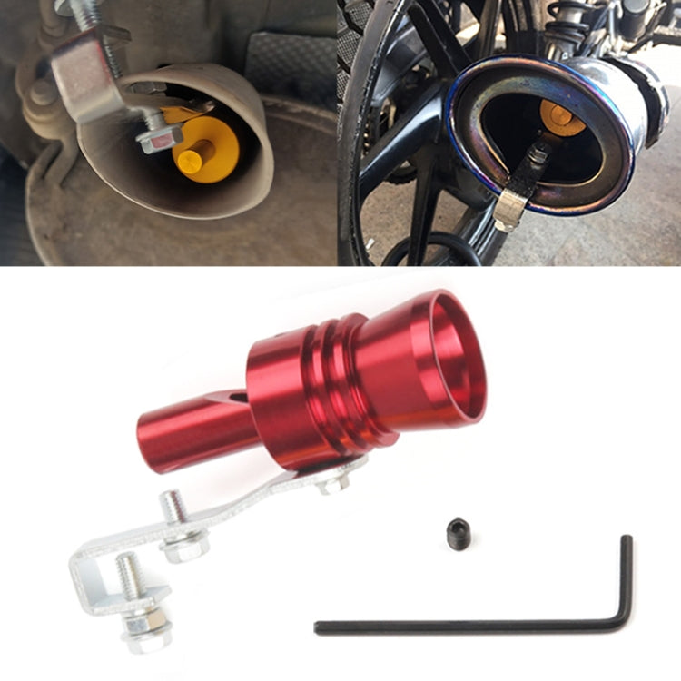 Universal Aluminum Turbo Sound Exhaust Muffler Pipe Whistle Car / Motorcycle Simulator Whistler, Size: XL, Outside Diameter: 35mm, Size: XL (Blue), Size: XL (Red), Size: XL (Silver), Size: XL (Black), Size: XL (Gold)
