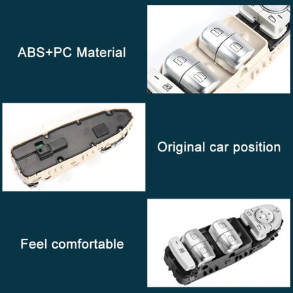Car Auto Electronic Window Master Control Switch Button for Mercedes-Benz C Class W205 2015-2021, For Mercedes-Benz C Class (Black), For Mercedes-Benz C Class (Beige), For Mercedes-Benz C Class (Brown)