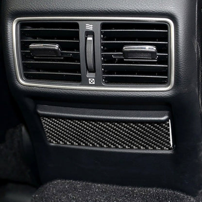 Car Carbon Fiber Rear Seat Ashtray Panel Decorative Sticker for Infiniti Q50 / Q60 2014-2020, Rear Seat Ashtray Panel