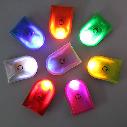 2 PCS Outdoor Night Running Safety Warning Light LED Illuminated Magnet Clip Light