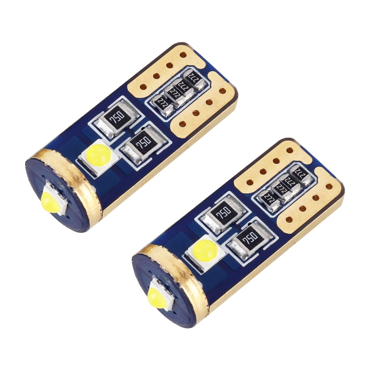 2 PCS T10 / W5W / 168 / 194 DC12V / 1.2W / 6000K / 85LM 3LEDs SMD-3030 Car Clearance Light, 10pcs DC12V / 1.2W / 6000K / 85LM