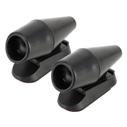 Pair Car ABS Deer Alert Sound Alarm Ultrasonic Wind Power Animal Repeller, Wind Power Animal Repeller (Black), Wind Power Animal Repeller (Black Silver)