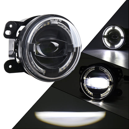2 PCS 4 inch Car LED Angel Eyes Spotlight Modified Fog Lights for Jeep Wrangler / Dodge / Chrysler PT Cruiser, For Jeep / Dodge
