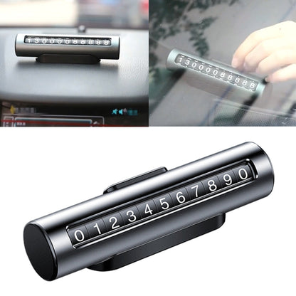Car Metal Roller Creative Temporary Parking Card Parking Number Card, Metal Roller(Black), Metal Roller(Red), Metal Roller(Silver), Metal Roller (Silver Grey)