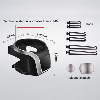 2 in 1 Car Air Outlet Magnetic Mount Beverage Cup Stand Phone Holder, 2 in 1 Phone Holder, 2 in 1 Phone Holder(Red)