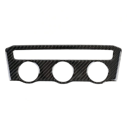 Car Carbon Fiber Air Conditioning Panel Decorative Sticker for Volkswagen Tiguan L 2019-2021, Low Configuration, Air Conditioning Panel, Low Configuration
