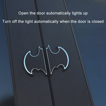 2 PCS Car LED Door Warning Lights Anti-collision Door Opening Lamp Flashing Lights, Door Warning Lights (Silver)