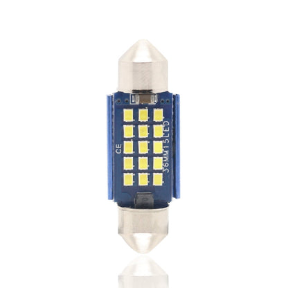 2pcs 36mm DC12-24V / 1W / 6000K / 60LM 15LEDs SMD Car Reading Lamp Dome Light, 36mm