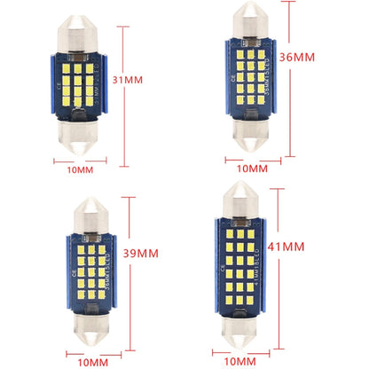 2pcs 36mm DC12-24V / 1W / 6000K / 60LM 15LEDs SMD Car Reading Lamp Dome Light, 36mm