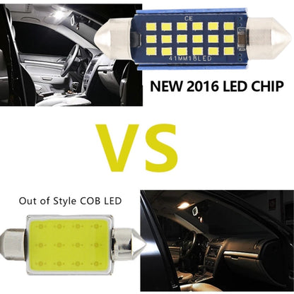 2pcs 36mm DC12-24V / 1W / 6000K / 60LM 15LEDs SMD Car Reading Lamp Dome Light, 36mm