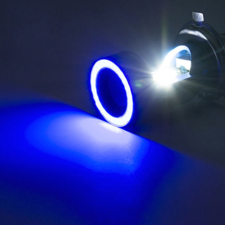 H4 DC12-80V / 20W / 6000K / 2000LM Motorcycle Headlight with Angel Eyes, H4 (Red), H4 (Blue)