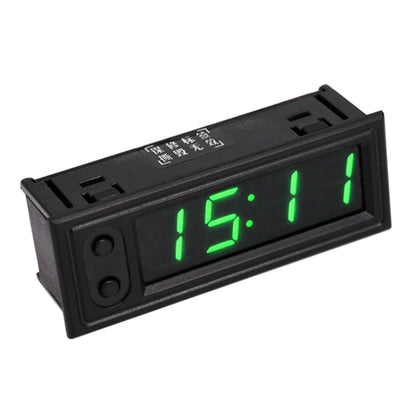 3 in 1 Car High-precision Electronic LED Luminous Clock + Thermometer + Voltmeter, 3 in 1 Red, 3 in 1 Green, 3 in 1 Blue