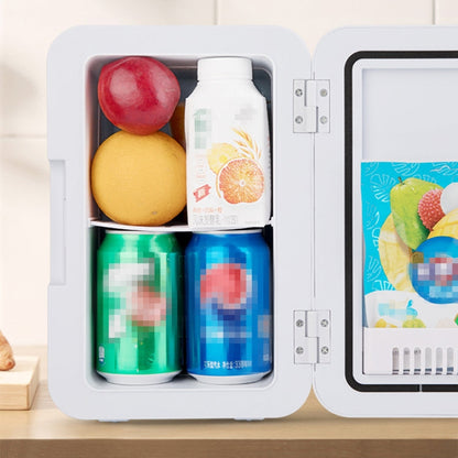 8L 37-48W Car / Home Mini Refrigerator, EU Plug, Pink, Blue, White