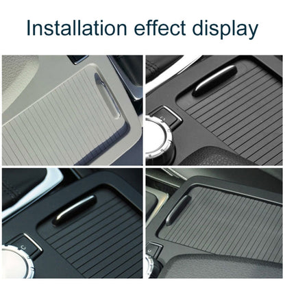Car Water Cup Holder Roller Blind Zipper Storage Box Trim for Mercedes-Benz W204 / W212 2008-2015, For Mercedes-Benz (Black), For Mercedes-Benz (Grey), For Mercedes-Benz (Beige)