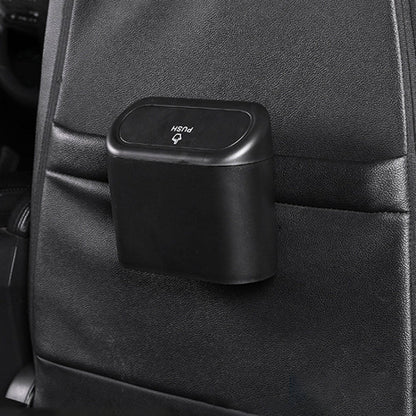 Vehicle Trash Can Bin Rubbish Bin Organizer Car-mounted Trash Storage Box, Trash Can Bin