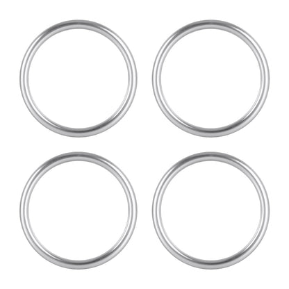 4 PCS / Set Air Conditioning Vent Metal Decorative Ring for Audi A1, For Audi A1