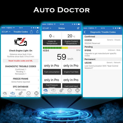 Mini Bluetooth 4.0 ELM327 OBD Car Fault Diagnostic Scanner with Power Switch, Bluetooth 4.0 with Power Switch