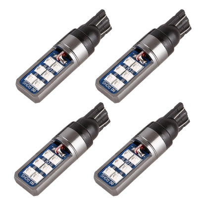 4 PCS T10 DC12V / 4W Car Clearance Light 12LEDs SMD-3030 Lamp Beads, 12LEDs SMD-3030 (Yellow Light), 12LEDs SMD-3030 (Ice Blue Light), 12LEDs SMD-3030 (Blue Light), 12LEDs SMD-3030 (Pink Light), 12LEDs SMD-3030 (Green Light), 12LEDs SMD-3030 (Red Light...