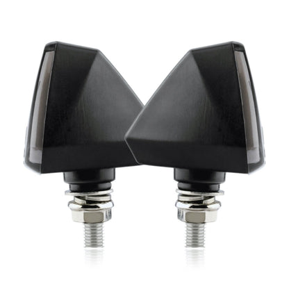 2 PCS KC018A Motorcycle Triangular V-shaped Two-color LED Brake Turn Signal Light, KC018A