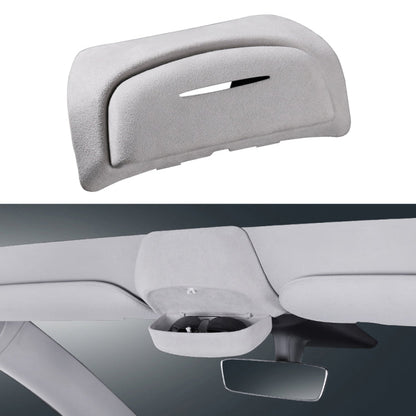 Car Suede Wrap Version Sunglasses Storage Box for Tesla Model 3 2019-2023, Suede Wrap Version for Tesla Model 3