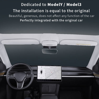 Car Suede Wrap Version Sunglasses Storage Box for Tesla Model 3 2019-2023, Suede Wrap Version for Tesla Model 3