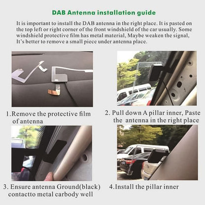 Car DAB+ Digital Broadcasting Receiver Box with FM Forwarding, DAB+ Receiver