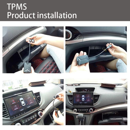 USB TPMS Tire Pressure Monitoring System Android with External Sensor for Car Radio DVD Player, with External Sensor