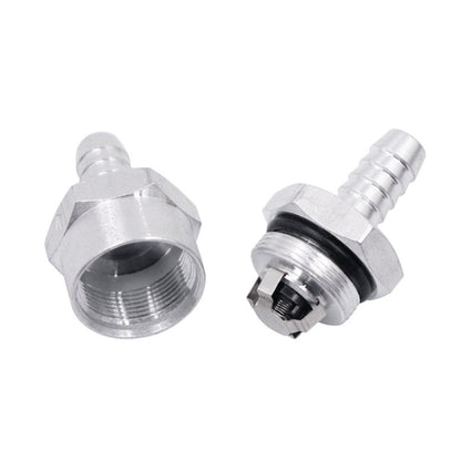 Car 6mm Aluminium Alloy Fuel Petrol One Way Non Return Check Valve, 6mm Silver