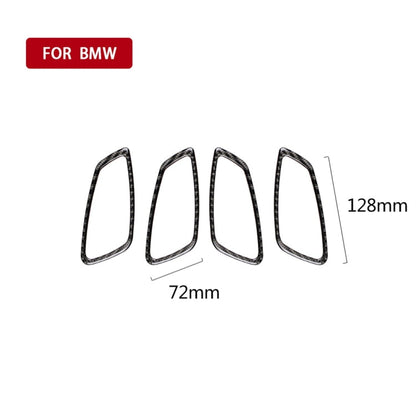 Carbon Fiber Car Door Handle Decorative Sticker for BMW E90 / 320i / 318i / 325i, Door Handle