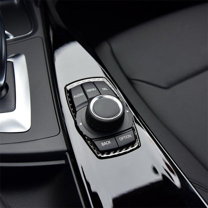 Carbon Fiber Car Multimedia Frame Decorative Sticker for BMW X3 / X4 / X5 / X6 / F07 / F10 / F15 / F16 / F20 / F25 / F26 / F30 / F34, Multimedia Frame