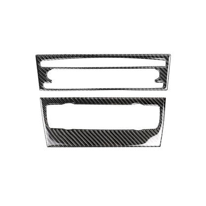 Carbon Fiber Car Central Control CD Panel Decorative Sticker for BMW E90 / E92 2005-2012, Non Navigation without Hole, CD Panel(Non Navigation without Hole)