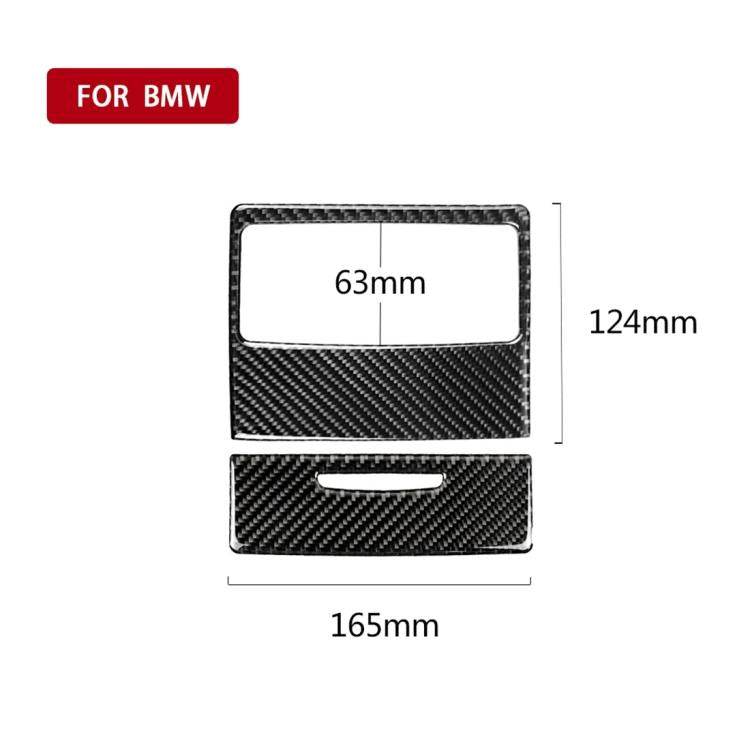 Carbon Fiber Car Rear Air Vent Combination Decorative Sticker with Hole for BMW E90 / E92 2005-2012, Rear Air Vent Combination, Rear Air Vent Combination with Hole