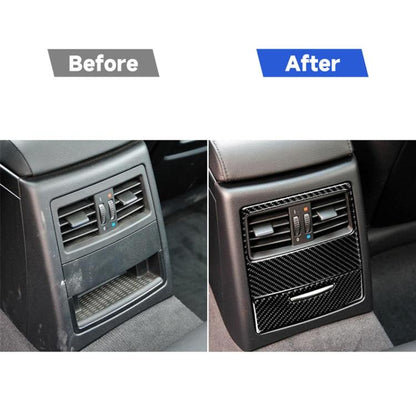 Carbon Fiber Car Rear Air Vent Combination Decorative Sticker with Hole for BMW E90 / E92 2005-2012, Rear Air Vent Combination, Rear Air Vent Combination with Hole
