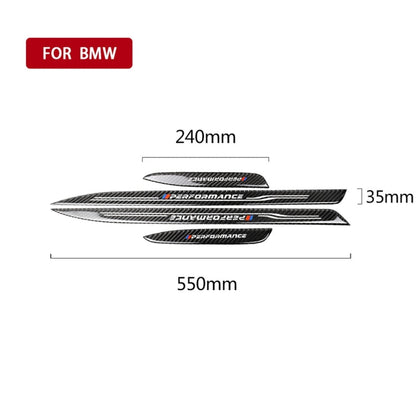 High Edition Carbon Fiber Car Door Threshold Decorative Sticker for BMW E90 2005-2012, Low Edition Door Threshold, High Edition Door Threshold