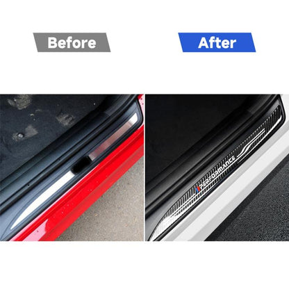 High Edition Carbon Fiber Car Door Threshold Decorative Sticker for BMW E90 2005-2012, Low Edition Door Threshold, High Edition Door Threshold