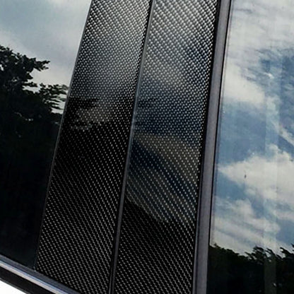 Car Carbon Fiber B Pillar Decorative Sticker for BMW E46, Left and Right Drive Universal, For BMW E46