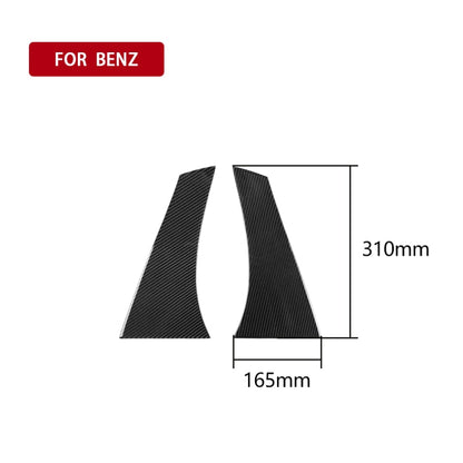 Car Carbon Fiber Rear Window Decorative Sticker for Mercedes-Benz GLA 2015-2018, Left and Right Drive Universal, Rear Window