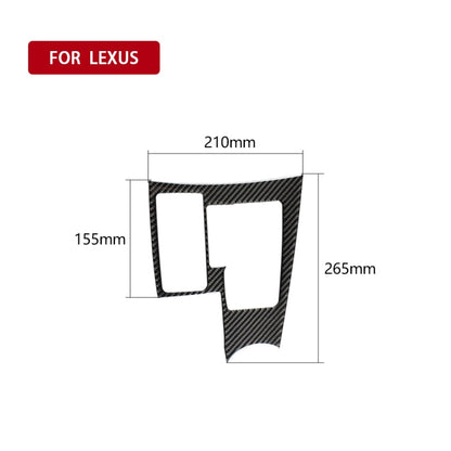 Car Carbon Fiber Gearshift Panel B Decorative Sticker for Lexus NX200 / 200t / 300h 2014-2021, Left Drive, Gearshift Panel B, Left Drive