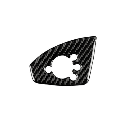 Car Carbon Fiber Door Button Decorative Sticker for Audi TT 8n 8J MK123 TTRS 2008-2014, Right Drive, B Style, Door Button, Right Drive B