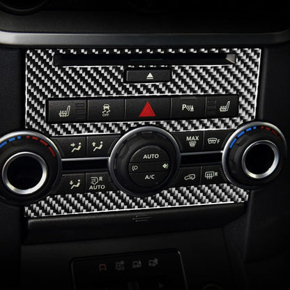 Car Carbon Fiber Central Control CD Panel Decorative Sticker for Land Rover Discovery 4 2010-2016, Left and Right Drive Universal, Central Control CD Panel