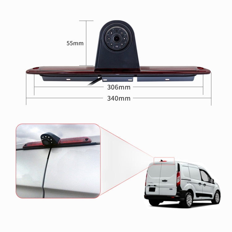 PZ461 Car Waterproof High Position Tail Light Brake Light View Camera for Mercedes Benz / Volkswagen, PZ461