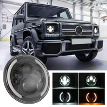 7 inch H4 / H13 DC 9V-30V 3000LM 3000K-6000K 25W Car Round Shape LED Headlight Lamps for Jeep Wrangler, with Angel Eye, For Jeep Wrangler